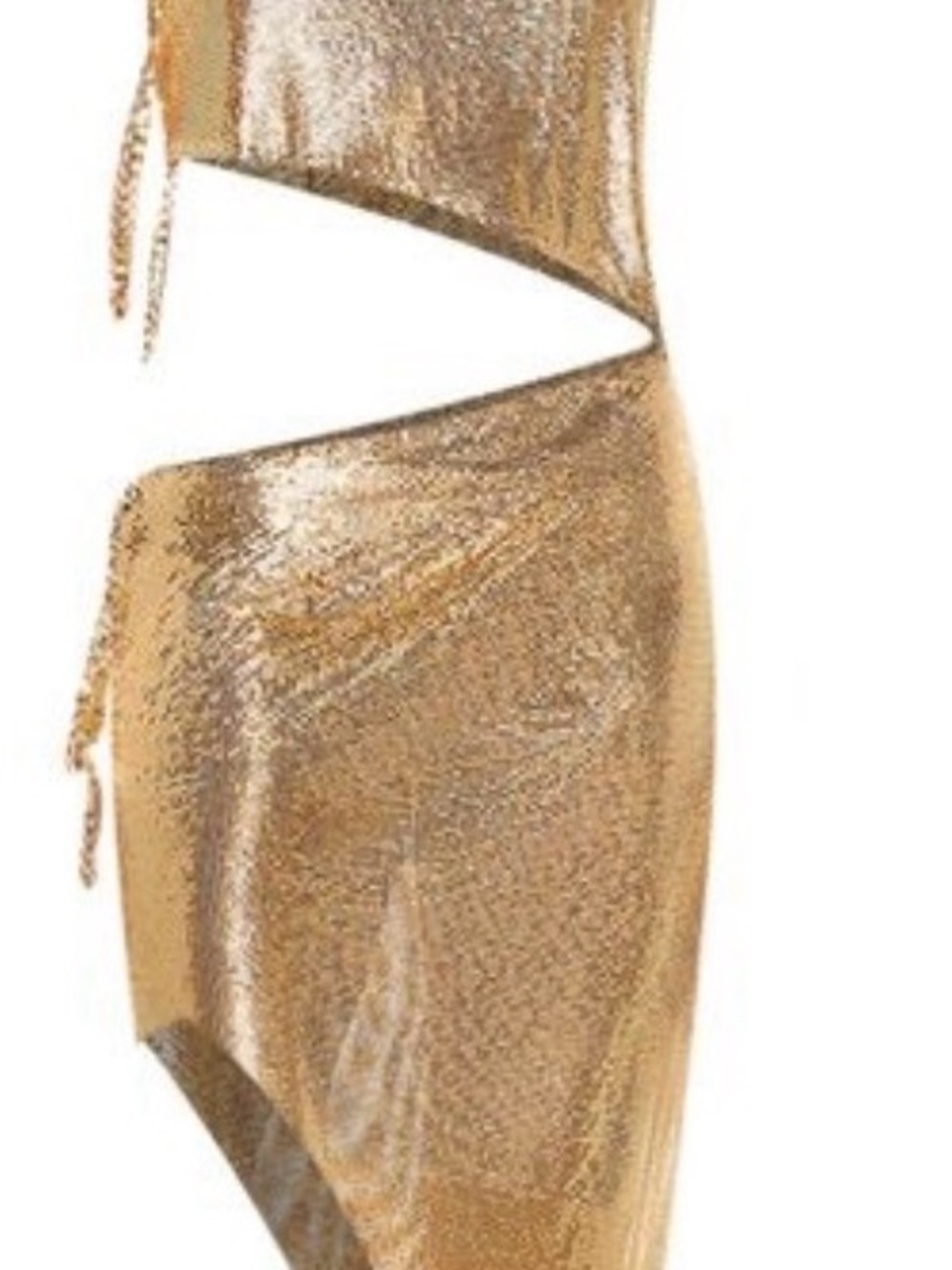 Bronx and Banco Xenia Gold Chainmail Dress - Picture 4 of 5
